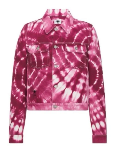 Dior Long-sleeved Casual Jacket In Pink