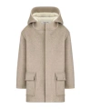 Dior Long-sleeved Coat In Brown