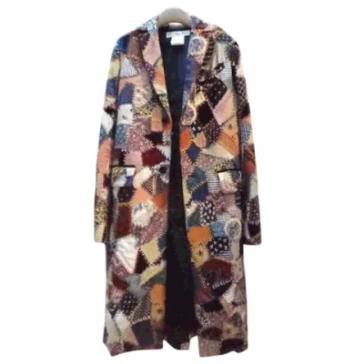 Dior Long-sleeved Coat In Multi