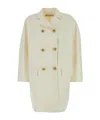 Dior Long-sleeved Coat In Nude