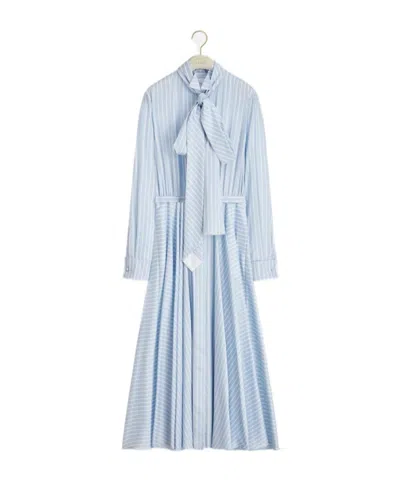 Dior Long-sleeved Dress In Blue