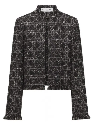 Dior Long-sleeved Jacket In Black