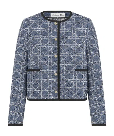 Dior Long-sleeved Jacket In Blue