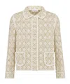 Dior Long-sleeved Jacket In Nude