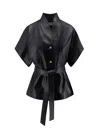 Dior Long-sleeved Leather Jacket