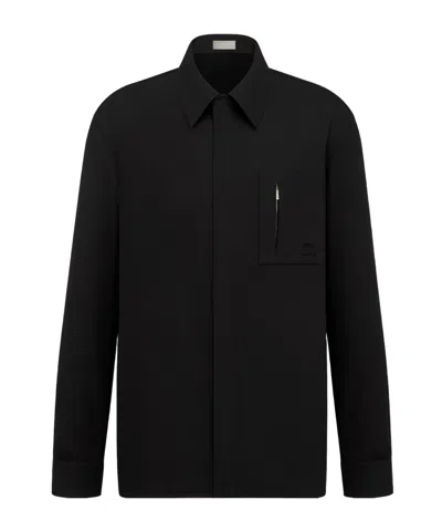 Dior Long-sleeved Shirt In Black