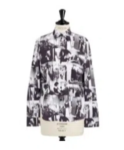 Dior Long-sleeved Shirt In Gray