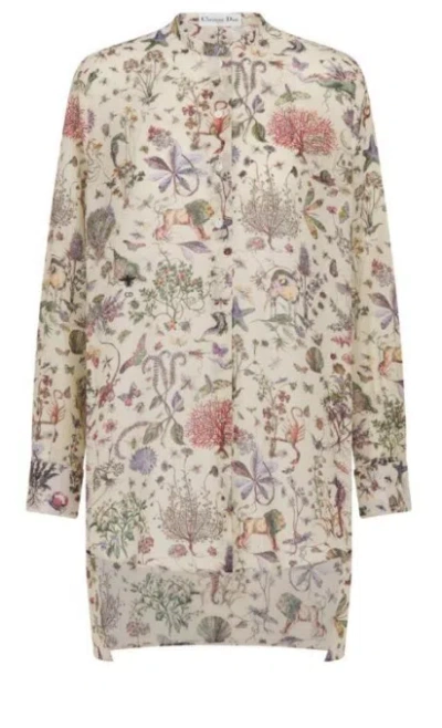 Dior Long-sleeved Shirt In Nude