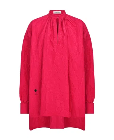 Dior Long-sleeved Shirt In Red