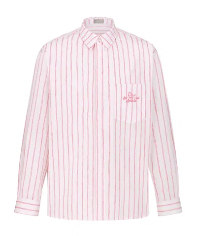 Dior Long-sleeved Shirt In White