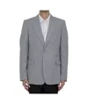 Dior Long-sleeved Suit Coat In Gray