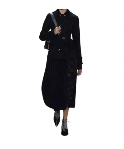 Dior Long-sleeved Suit Jacket In Black
