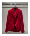 Dior Long-sleeved Suit Jacket In Red