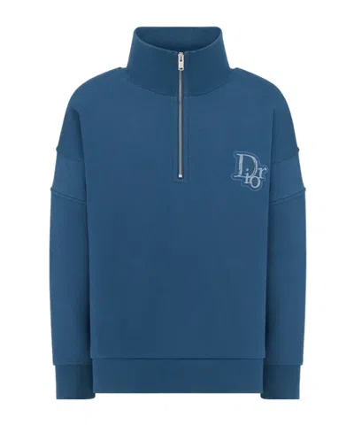 Dior Long-sleeved Sweater In Indigo