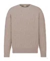 Dior Long-sleeved Sweater In Nude