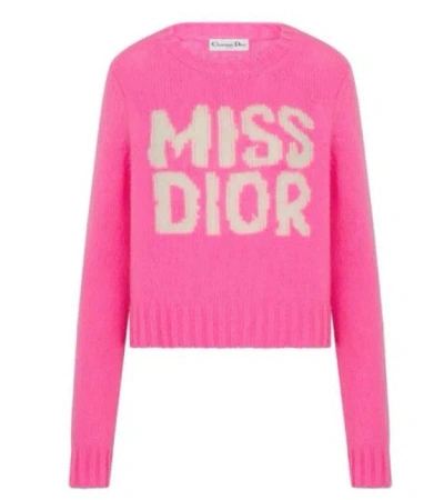 Dior Long-sleeved Sweater In Pink