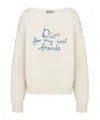 Dior Long-sleeved Sweater In White