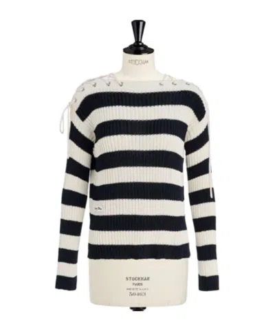 Dior Long-sleeved Sweater In White