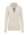 Dior Long-sleeved Sweater In White