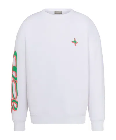 Dior Long-sleeved Sweater In White