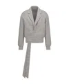 Dior Long-sleeved Wool Shearing Casual Jacket In Gray