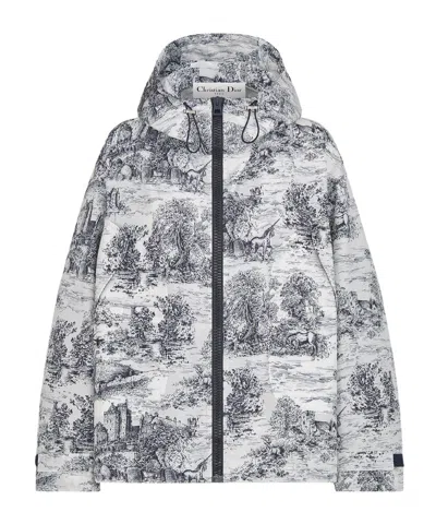 Dior Long-sleeved Zipper Jacket In Gray