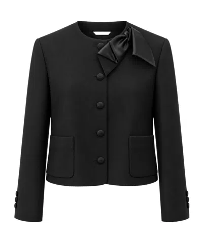 Dior Long-sleeve Blazer In Black