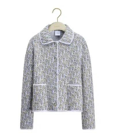 Dior Long-sleeve Casual Jacket In Gray