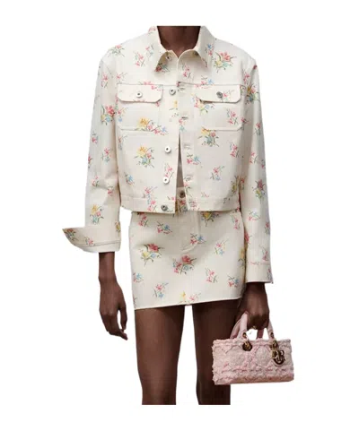 Dior Long-sleeve Casual Jacket In White