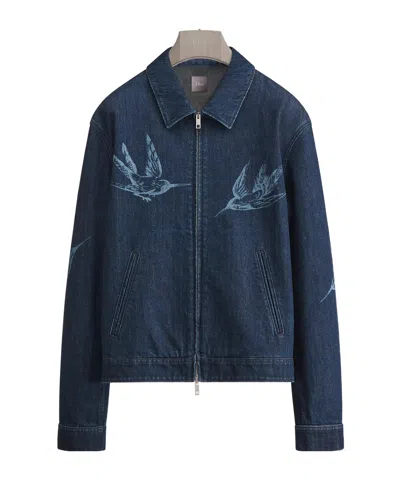 Dior Long-sleeve Denim Jacket In Blue