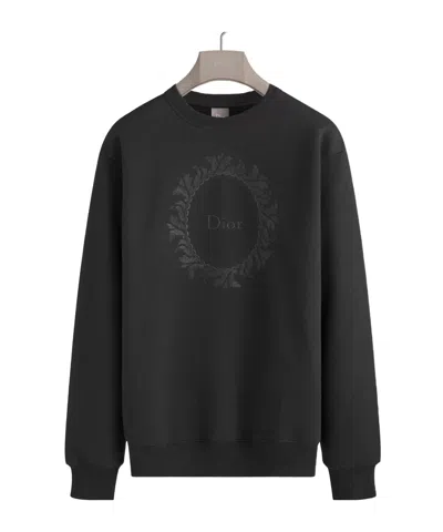 Dior Long-sleeve Sweatshirt In Black