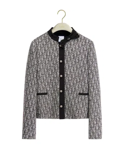 Dior Long-sleeved Jacket In Gray