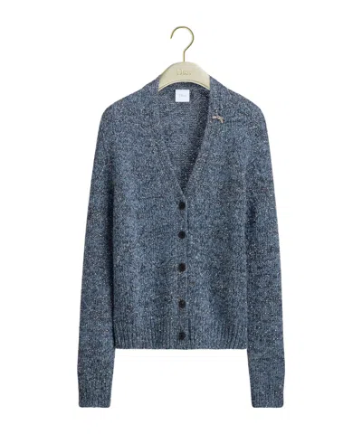 Dior Long-sleeved Knitwear In Blue