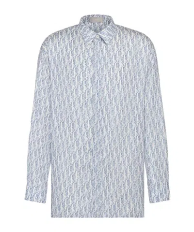 Dior Long-sleeved Shirt In Blue