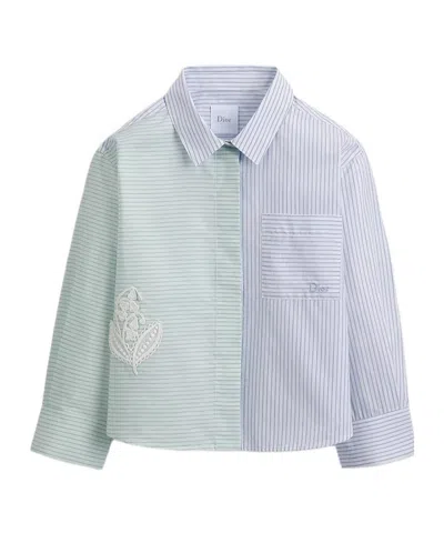 Dior Kids' Long-sleeved Shirt. In Blue