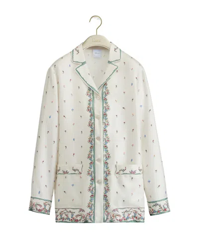 Dior Long-sleeved Shirt In White