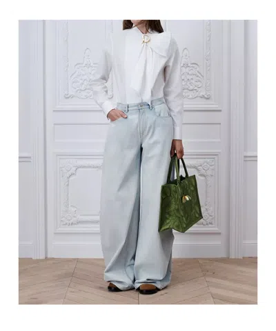 Dior Long-sleeved Shirt In White