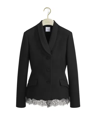 Dior Long-sleeved Suit Jacket In Black