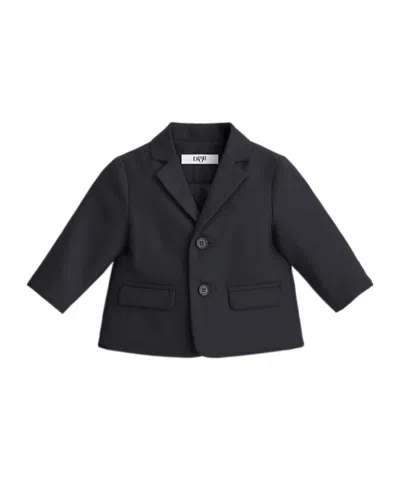 Dior Long-sleeved Suit Jacket In Black