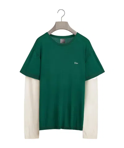 Dior Long-sleeved T-shirt In Green