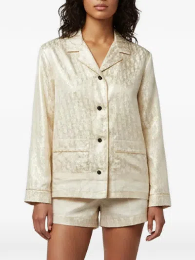 Pre-owned Dior Long-sleeves Pajamas Shirt In Gold