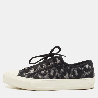 Pre-owned Dior Low Top Sneakers Size 40 In Black