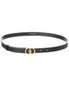 Dior Lucky 30 Montaigne Leather Belt In Black