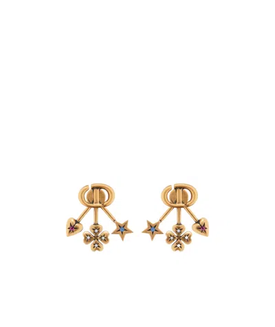 Dior Lucky Charms Earrings In Yellow
