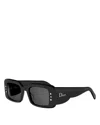 Dior Lucky Charms Rectangular Sunglasses, 51mm In Black