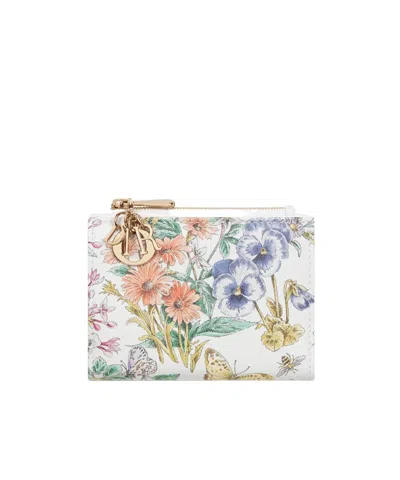Dior Lucky Lady  Dahlia Wallet In White