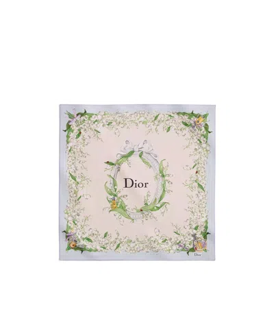 Dior Lucky Médaillon 90 Square Scarf In Pink