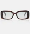 Dior Luckycharms S1i Rectangular Sunglasses In Pink