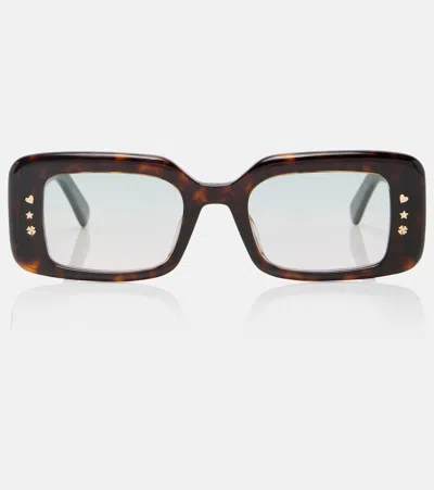 Dior Luckycharms S1i Rectangular Sunglasses In Pink