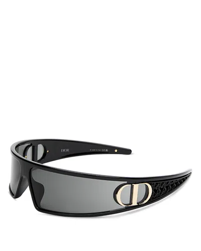Dior M1u Shield Sunglasses, 91mm In Black